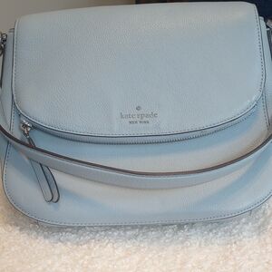 Kate Spade Light Blue Leather Shoulder Bag